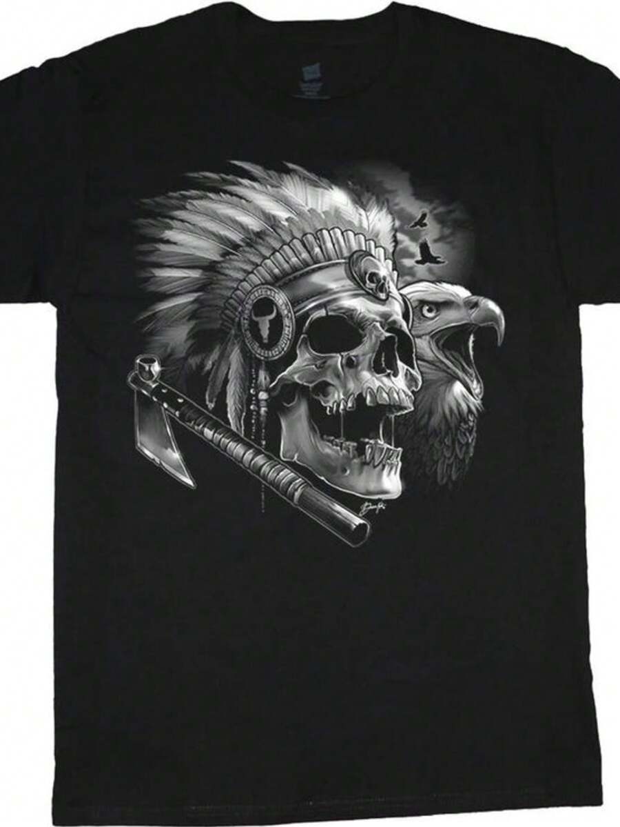 Skull Eagle Shirt, Proud Shirt Lover Shirt, Fathers Day Shirt, Proud  Sh - Black - View 1