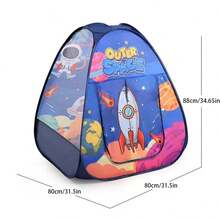 Namiot dziecięcy z motywem kosmosu/dinozaura/słonia, zestaw upominkowy na przyjęcie dla dzieci, domek do zabawy z motywem kreskówkowym, odpowiedni do zabawy w pomieszczeniach i na zewnątrz dla chłopców i dziewczynek, prezent urodzinowy, przenośny, składany namiot piknikowy do pokoju dziecięcego, prezent wielkanocny, domek do zabawy dla dzieci, artykuły na przyjęcie urodzinowe, prezent na Boże Narodzenie i Halloween, namiot dla dzieci, zabawki dla dzieci