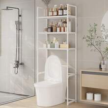 1pc Freestanding Laundry Rack, 2-3 Tier Minimalist Bathroom Toilet Storage Rack, Easy Assembly, Space Saving, Bathroom Decor Accessory - Multicolor - View 15