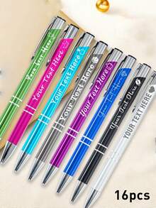 1-320pcs Custom Pens Ballpoint With Name,Back To School Supplies For Kids,Personalized Business Engraver Pens Ballpoint,Customized Gel Pens,Customizable Teacher Pens,Pens Ballpoint Smooth Writing Pens,Modern,Cute,Suitable For Birthday Gifts,Teachers' Day,Wedding,Office,Ideas Gifts For Him/Her,Friends,Workers,Teacher,Coworkers,Bridal,Warm Ambience,Fall Decor