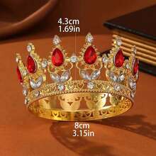 1pc Baroque Crystal Tiaras And Crown Party Rhinestone Prom Diadem Headband Crown Tiara