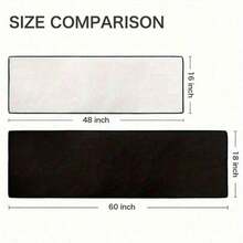 1pc 4.6'x1.6', 6'x1.8' Rugs Oriental Traditional Non-Slip Low Profile Pile Rubber Backing Indoor Area Runner Rugs, Home Decor, Farmhouse Home Decor, Boho Home Decor - 黑色 - 查看 4