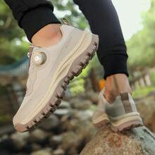 Men's Rotating Buckle Waterproof Sports Shoes | Slip-Resistant, Durable Outdoor Hiking Shoes | One-Click Slip-On Ease (Lifesaver For Lazy Days) Tech-Enhanced Casual Shoes | A Hidden Gem – Essential For Outdoor Adventures And Commuting