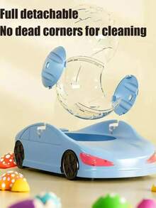 Interactive Hamster Toy Hamster Running Ball Durable PP Hamster Fitness Wheel Transparent Small Pet Running Wheel Solid Structure Hamster Accessories Perfect For Hamsters And Small Pets Blue And Pink