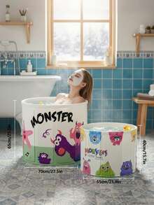 1 pièce Baignoire pliable best-seller, baignoire portable, baignoire autoportante pliable facilement - Aucune installation requise, isolation thermique, convient pour la salle de bain, l'hôtel, le bain d'eau chaude, le bain d'eau froide, rangement pratique