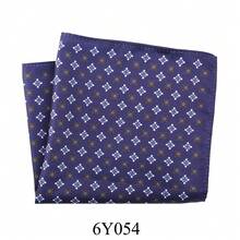 1pc New Cashew Flower Plaid & Polka Dot Print Pocket Square, Suit Chest Handkerchief Scarf Accessory For Men, Suitable For Wedding, Birthday, Party