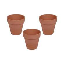 Small Terracotta Plant Pots With Drainage Hole - Set Of 3 - View 2