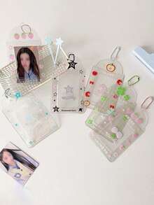 Kpop Photocard Holder, 3 Inch Cute PVC Photo Card Holder Fof Kpop Album Idol Card Credit ID Bank Card - 彩色 - 查看 8
