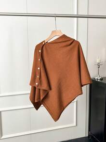 1 Áo khoác len cardigan nữ màu trơn có nút bên hông, trang trí bằng đinh tán, chống nắng, ấm áp, giản dị, thanh lịch, thích hợp mặc đi làm, du lịch, ngoài trời, trở lại trường, mùa xuân/thu/đông để mặc làm váy - Nhiều màu - Xem 19
