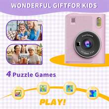 儿童数码玩具相机多功能玩具小型摄影儿童相机仿真单反造型角色扮演家用必备 - 彩色 - 查看 5