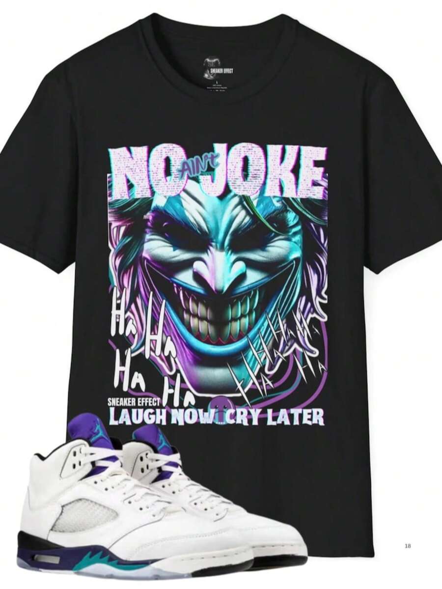 SNEAKER EFFECT Shirt To Match 5 OG Grape - Black - View 1