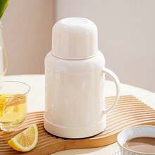 1 Stück 1000ML/33,8oz Haushalt Thermoskanne, Mini Wärmflasche, hochwertige Glasinnenbeschichtung Kaffeekanne