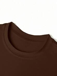 Áo thun nữ tay ngắn cổ tròn kiểu dáng thường ngày, in hình câu Kinh Thánh Thi Thiên 23 "Chúa là người chăn chiên của tôi", thiết kế mang hơi hướng tôn giáo cổ điển, phù hợp cho mùa thu/đông/hè. - Màu xám đen - Xem 5