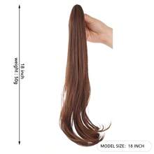 18 Inch Halloween Daily Outfit Hair Clips & Synthetic Fiber Ponytail Wig - Easy To Wear - Multicolor - View 13