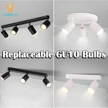 CANMEIJIA 1pc GU10 Recessed Light, Replaceable Bulb, Adjustable Angle, Suitable For Bedroom, Dining Room, Home Lighting, Living Room, Clothing Store And Other Occasions - Acrylic Ceiling Spotlight - View 1