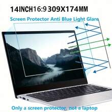 14-Inch Anti-Blue Light Eye Mask Protects The Screen From Scratches And Protects The Eyes From Radiation And Blue Light. Easy To Apply, Suitable For Students, Home And Office Use - Clear - View 7