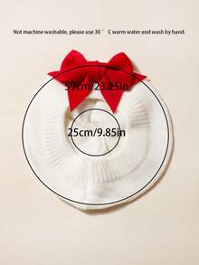 1PC/2PCS Baby Beret Hat,Christmas Hat,Bow Hat,Christmas Dress Up, Boys And Girls Universal,For Newborn Baby 1-3 Years Old,Christmas Gift - Multicolor - View 8