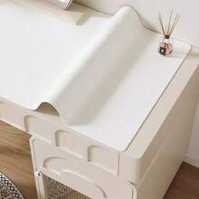 1 pieza Alfombrilla de escritorio lujosa, resistente al agua y a las manchas, fácil de limpiar y recortar, adecuada para escritorio de oficina, escritorio de estudiante, alfombrilla de ratón, escritorio para escribir, protección de superficie de escritorio