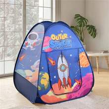 Namiot dziecięcy z motywem kosmosu/dinozaura/słonia, zestaw upominkowy na przyjęcie dla dzieci, domek do zabawy z motywem kreskówkowym, odpowiedni do zabawy w pomieszczeniach i na zewnątrz dla chłopców i dziewczynek, prezent urodzinowy, przenośny, składany namiot piknikowy do pokoju dziecięcego, prezent wielkanocny, domek do zabawy dla dzieci, artykuły na przyjęcie urodzinowe, prezent na Boże Narodzenie i Halloween, namiot dla dzieci, zabawki dla dzieci