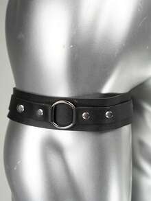 1件男士真皮臂带，运动衬衫袖口，时尚臂带 - A - 查看 5