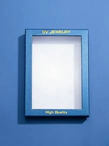 DV JEWELRY 5 件/套方晶锆石半钻石镀白金奢华项链、手链、耳环、开口戒指首饰套装，优雅珠宝礼物，适合女性、派对、周年纪念，礼盒包装 - 銀色 - 查看 5