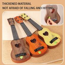 儿童尤克里里木纹吉他玩具乐器早教启蒙音乐玩具 - 彩色 - 查看 6