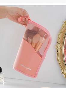 Travel Makeup Bag, 1Pc Large Capacity Lightweight Toiletry Handbag Bath Shower Bag Multifunctional Cosmetic Organizer Cute Handbag Wallet Pouch Case Portable Cosmetics Brush Storage Clutch With Zipper Closure For Lipstick, Brush, Skincare, Mobile Phone, Coin, Small Items, For Home, Travel, Vacation And School Use,Makeup Bag Makeup Pouch Skincare Bag Toiletry Bag Packing Cubes,Travel Essentials Storage Makeup Organizer Makeup Case Makeup Travel Toiletry Organizer Essentials Gifts Storage Zipper Accessories Nail - Hồng - Xem 9