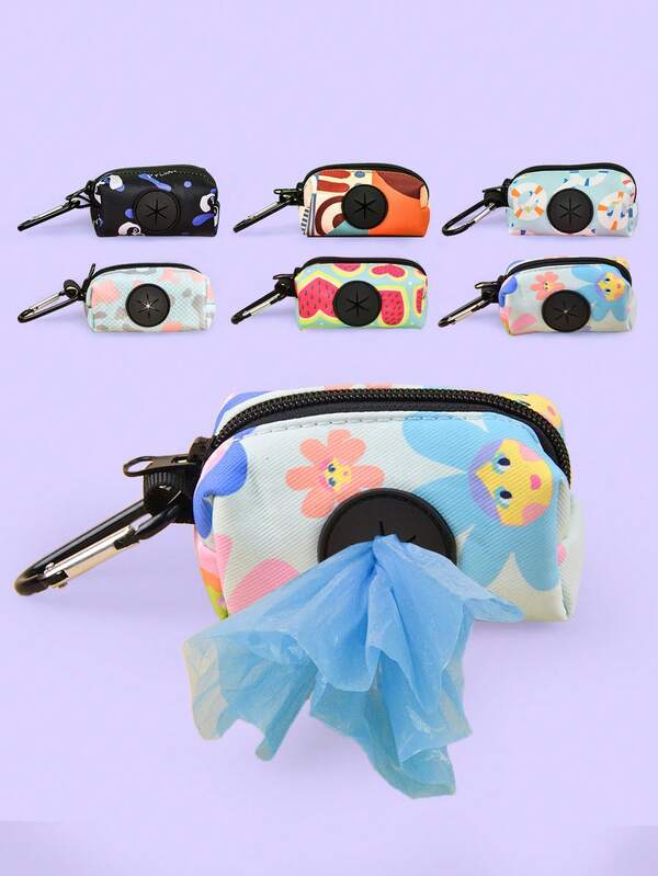 حامل أكياس براز الكلاب للقيادة، موزع خفيف الوزن لأكياس نفايات الحيوانات الأليفة، ملحق تنظيف سهل لجميع القيادات، بدون أكياس نفايات