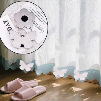 3pcs Magnetic Curtain Clips, Magnetic Tablecloth Weights, Magnetic Curtain Tiebacks, Magnetic Shower Curtain Hooks Christmas Decor