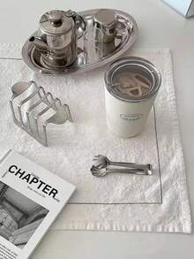 1 pieza/6 piezas Manteles individuales blancos minimalistas franceses, Paños de cocina nórdicos vintage, Esterillas de fondo para fotografía de alimentos