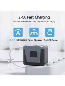 PHILIPS SPS1001A/93全球通用轉換插頭 200+國家地區相容 便攜折疊設計 出國差旅留學充電神器 美規A型插(110-127V) - 查看 7