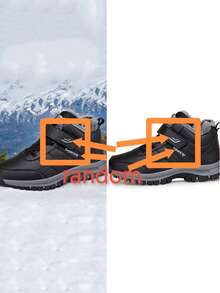Teens' Outdoor Casual Thermal-Lined Sports Shoes, Hiking Boots, Snow Boots, Warm And Anti-Slip, Campus Student Athletic Shoes, Durable Anti-Slip Soles