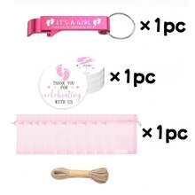 60pcs/20set Baby Shower Decorations Baby Shower Gifts For Guest Gender Reveal Party Baby Shower Party Favors Baby Shower Bottle Opener Favors Beer Opener Keychain Thank You Cards Organza Bags And Jute Twine Baby Shower Party Favors For Guest Girls Baby Shower Gifts - Multicolor 2 - View 9