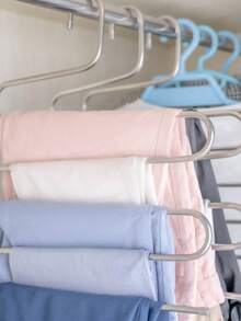 3 Móc treo quần áo hình chữ S bằng thép không gỉ - Chống trượt và tiết kiệm không gian, sắp xếp quần, quần jean và khăn quàng cổ, Giải pháp lưu trữ và sắp xếp tủ quần áo, Vật dụng lưu trữ không thể thiếu trong gia đình - Nhiều màu - Xem 9