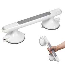 Safety Support Hand Rail Handle Bar Grip Grab Suction Bath Bathroom Shower - Grey - View 8