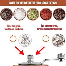 Moulin à sel et poivre en bois d'acacia, meulage en céramique durable, moulins à poivre classiques à secousse manuelle pour la cuisine, broyeur polyvalent avec poignée, moulin à épices réglable manuellement pour la cenelle, le poivre, le sel de mer, le poivre noir, les épices, ustensile de cuisine