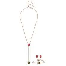 Swarovski SWAROVSKI ALEA Gold-Plated Necklace, Earrings And Bracelet Three-Piece Set For Mother, Girlfriend, Lover, Birthday Gift, Back-To-School Gift, Christmas Gift, Wedding Gift