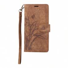 PU Leather Basic Anti-Drop Phone Case With Credit Card Slot, Flip Wallet Style Phone Case - Brown - View 99