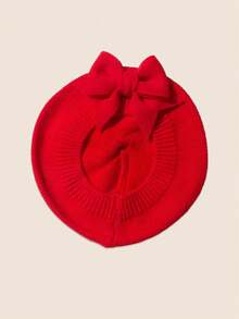 1PC/2PCS Baby Beret Hat,Christmas Hat,Bow Hat,Christmas Dress Up, Boys And Girls Universal,For Newborn Baby 1-3 Years Old,Christmas Gift - Multicolor - View 12