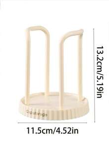 1 个多功能桌面纸杯架，可放置咖啡和奶茶杯 - 黑色 - 查看 2