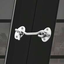 1 chiếc khóa cửa chuồng bằng thép không gỉ cao cấp 3/4/8 inch - Chốt cửa chịu lực, chốt cửa kiểu móc, khóa cửa trượt, thích hợp cho phòng ngủ, cửa sổ ngoài trời, tủ, phòng tắm - Bền, chống ăn mòn, dễ lắp đặt. - Nhiều màu - Xem 13