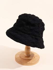 1pc男女通用盆帽，看起来小巧百搭的盆帽，一年四季都可以戴的盆帽，防风，浸湿纱布盆帽秋季