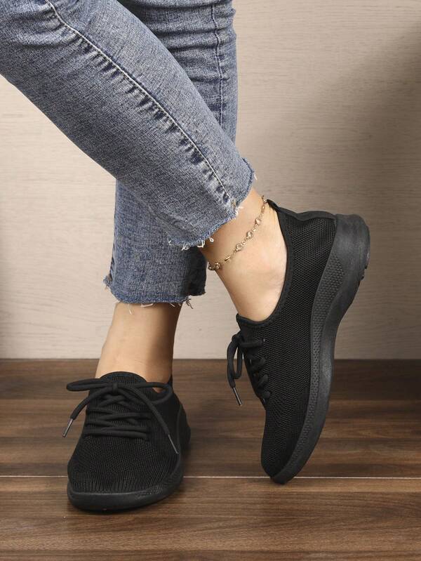 Zapatos deportivos casuales transpirables de malla para mujer, antideslizantes, para primavera/otoño