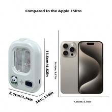 1 Stück 500mAh wiederaufladbarer Nebelverteiler & Luftbefeuchter, erfrischt und reinigt Ihren Raum, 3 einstellbare Modi, mit beruhigender Atmosphäre, Heim-, Schlafzimmer-, Wohnzimmer-Dekoration, Schlafzimmer-Luftbefeuchter | Moderne Ästhetik | Aroma-Diffuser, Nebelverteiler