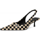 Patent Checkered Beige