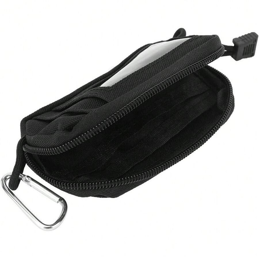Mini billetera de nylon Bolsa de dinero de viaje impermeable para bloquear la billetera de cintura con accesorio Molle para escalar - 1 - Ver 1