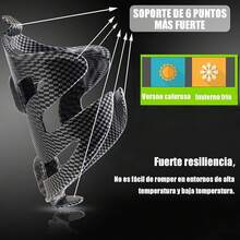 Soporte para Botella Bicicleta, Porta Portavasos para Bicicleta con Tornillos y Llave, Universales Resistentes Porta Botellas de Agua para Bicicleta de Carretera, Montaña, Accesorios de Ciclismo,Negro - Rojo - Ver 5