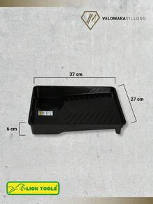 Charola Para Pintar Plastica Reforzada 9 Pulgadas Color Negro Herramienta Para Pintar - Negro - Ver 6