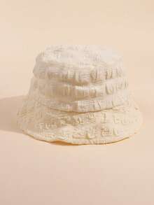 1pc男女通用盆帽，看起来小巧百搭的盆帽，一年四季都可以戴的盆帽，防风，浸湿纱布盆帽秋季