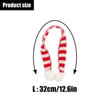 Weihnachtsthematisches Cut Out gestricktes Pullover-Set, kombiniert mit Schal, Kopfhörern, Schuhen, für LABUBU, Halloween, Weihnachten, Feiertage, Geburtstagsgeschenk (ohne Plüschpuppe)